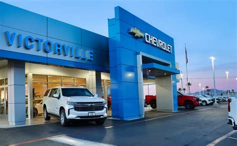 Victorville chevy - 2023 ELIGIBLE VEHICLES. Up to 100% of the purchase price*. Up to $25,000 plus up to 80% of the remaining purchase price plus standard depreciation deduction*. Up to $20,200. Vehicle Brand. Large trucks, cargo vans and 10+ passenger vans - GVWR greater than 6,000 lbs. Other trucks, passenger vans and SUVs - GVWR greater than 6,000 lbs.